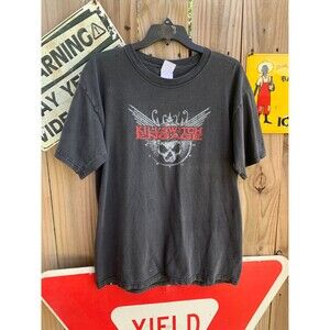 Vtg Y2K Killswitsh Engage When the Darkness Falls We Are Reborn Tour 03 Tshirt L